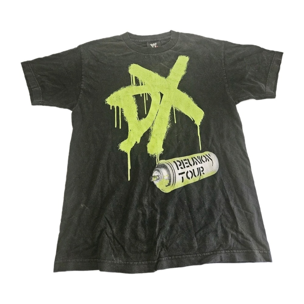 WWE DX 2006 Reunion Tour T Shirt Men's Size Medium Green Glow